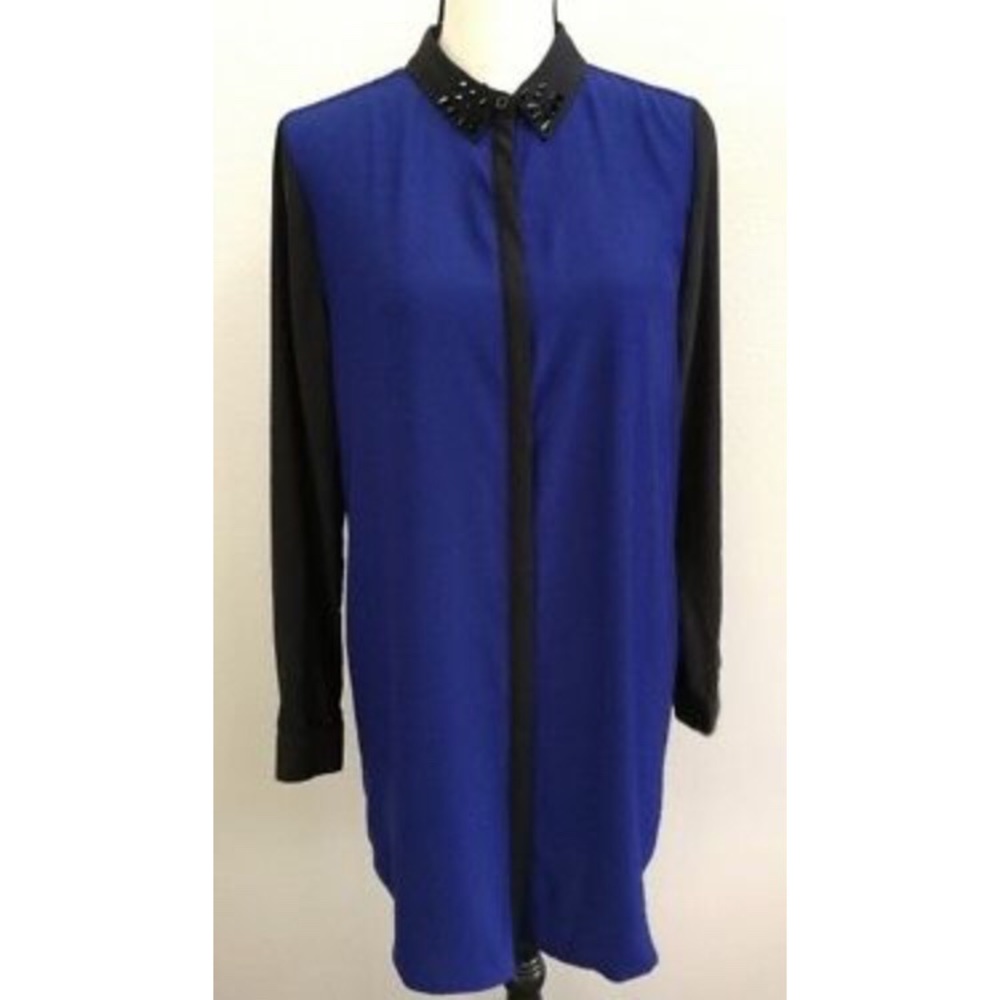 S&N Spiked Collar button-down shirt